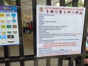 Things Allowed and Not Allowed Inside Frankfurt Stadium